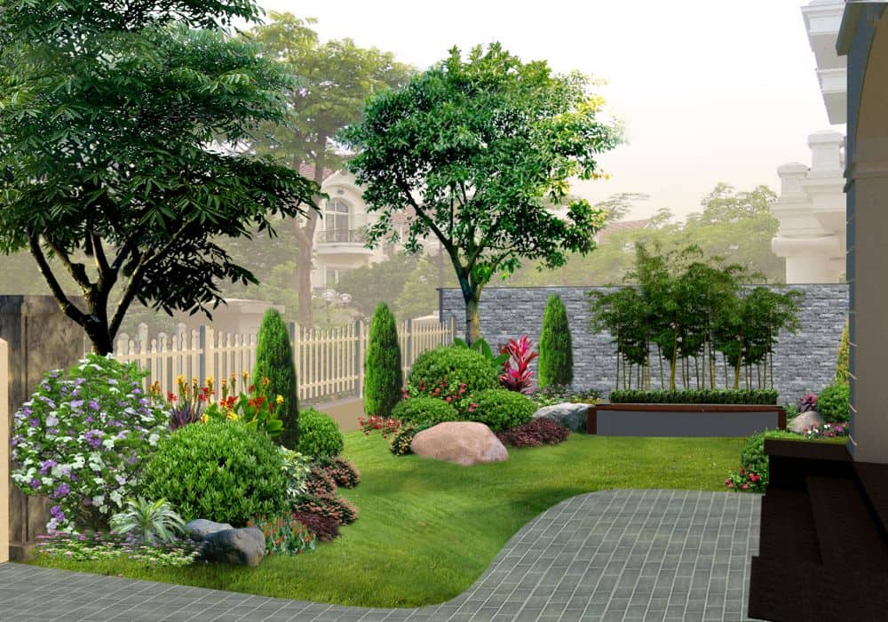 Mẫu nhà vườn khu đất 1000m2 (20x50) Châu Đức - Bà Rịa |
