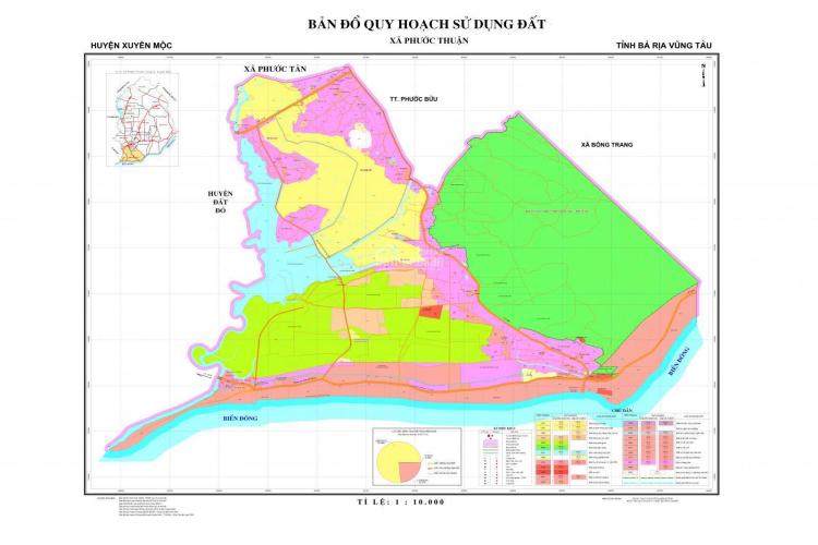 Bản đồ quy hoạch Hồ Tràm – huyện Xuyên Mộc, BRVT năm 2021